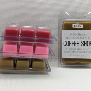 Coffee Shop Strong Scented Shimmer Soy Wax Melt