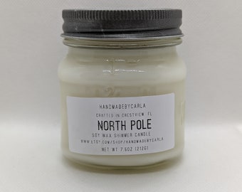 North Pole Soy Wax Shimmer Candle