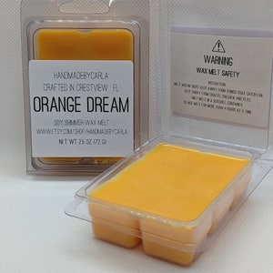 Orange Dream Starker Duft Schimmer Reines Sojawachs Melt