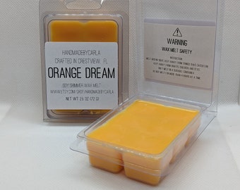 Orange Dream Sterke geur Shimmer Pure Soy Wax Melt