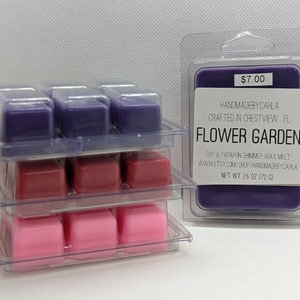 Flower Garden Strong Scent Shimmer Soy Wax Melt