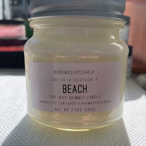 Beach Soy Wax Shimmer Candle