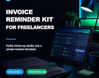 Invoice Follow-Up Email Generator | Freelance Unpaid Invoice Reminder Tool Python | Escalation Templates | Digital Download