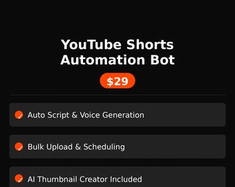 Script de Python para automatizar vídeos cortos de YouTube / Canal anónimo / Contenido con IA / Carga automática / Ingresos pasivos