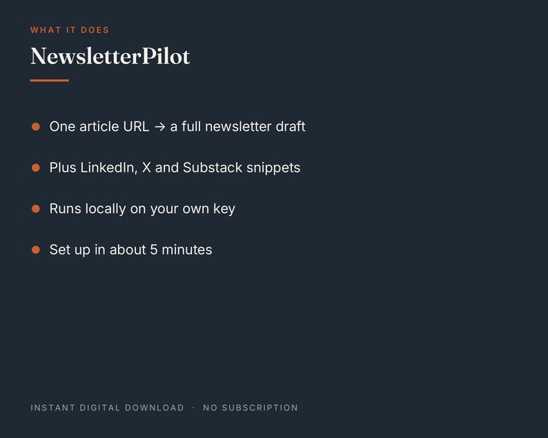 Workflowkit nieuwsbrief AI | Van artikel naar e-mail, LinkedIn, X, posts op elkaar stapelen afbeelding 3
