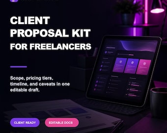 Client Proposal Generator Python | Freelance Agency Proposal Template Automation | Word + Markdown | Digital Download