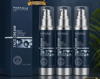 3PCS Particle Men's Face Cream: Anti-Aging Daily Moisturizer for All Skin Types