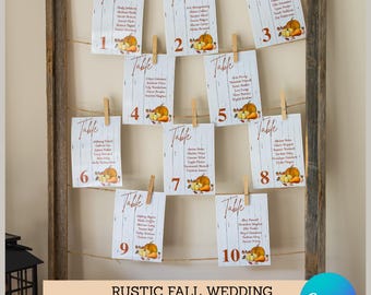 Rustic Fall Wedding Template Bundle