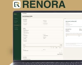 Renora – Herramienta de facturación para autónomos | Crea facturas | Exporta a PDF | Sin suscripción | Funciona sin conexión