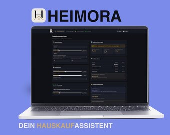 Heimora – Asistente para la compra de vivienda | Calculadora de financiación, KfW, presupuesto de reformas y listas de verificación | Alemán | Aplicación