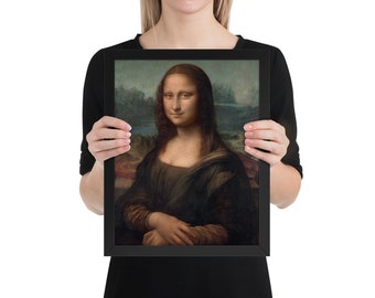 Mona Lisa by Leonardo Da Vinci, Da Vinci Wall Art, Classic Artwork House Decor, Female Portrait Wall Art