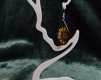 Sunflower Earrings, fun, light weight, multiple colors