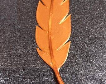 Feather Bookmark, fun, light weight, multiple colors