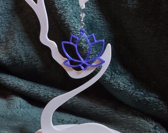 Lotus Earrings, fun, light weight, multiple colors