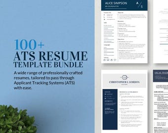 100+ ATS Resume Templates Bundle | Professional CV Builder (Word, Pages)