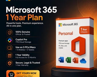 1-Year 365 subscription Plan | Instant activation - Digital Service
