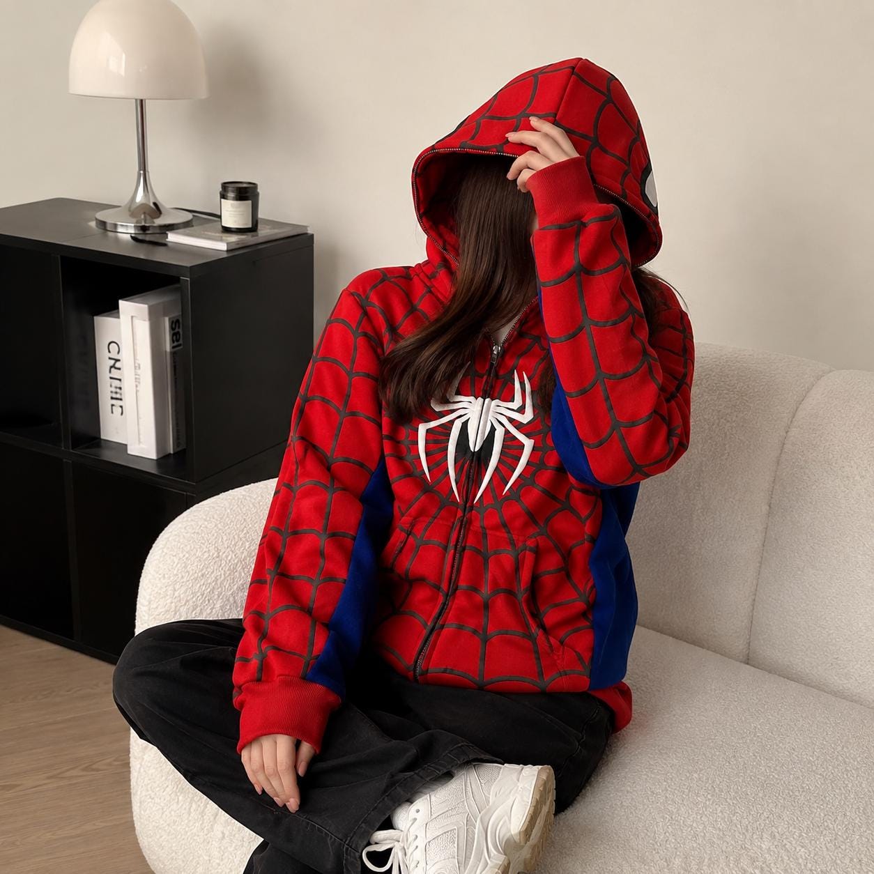 Spiderman zip hoodie - Etsy 日本