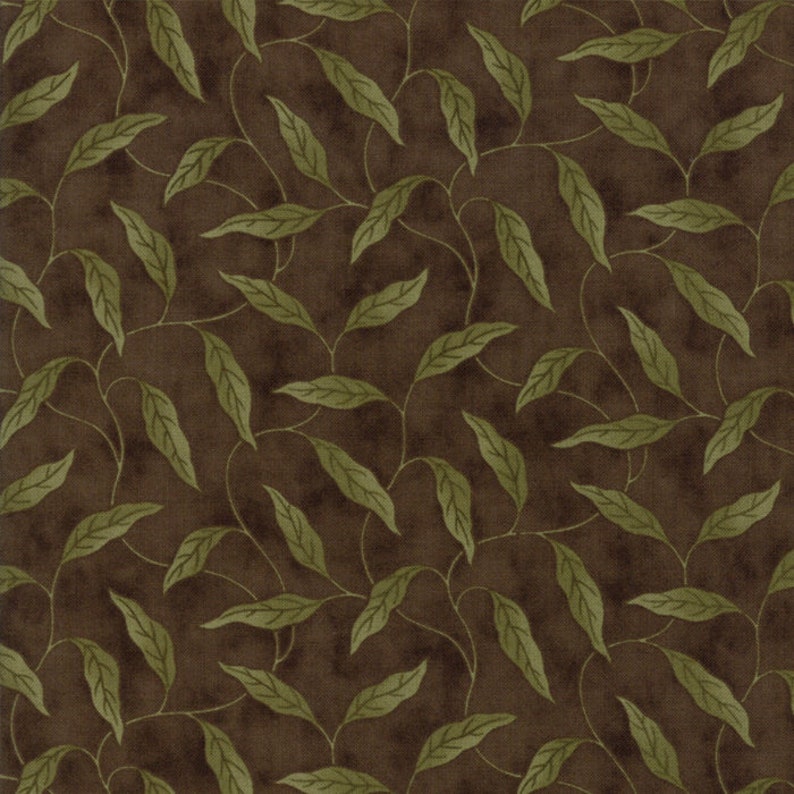 LILAC RIDGE Leafy Vine Renewal Earth Brown by Jan Patek for Moda Quilt Fabrics 12 Yard