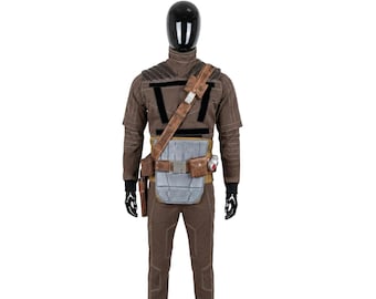 Mandalorian Flight Suit with Holster | Din Djarin Cosplay  | Beskar Armor Star Wars Costume