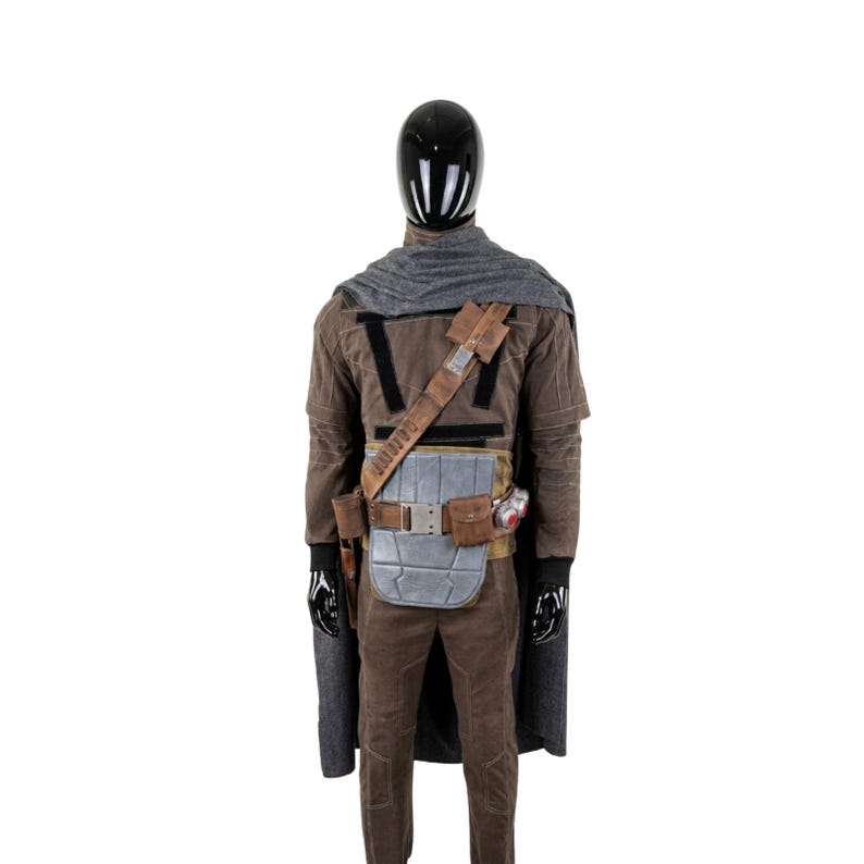 Mandalorian Flight Suit with Holster | Din Djarin Cosplay | Beskar Armor Star Wars Costume image 3