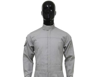 Galactic Bounty Hunter-jumpsuit | Grijze mando-basislaag