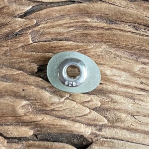 Sea glass jewelry-VERY light sea foam green sea glass bead