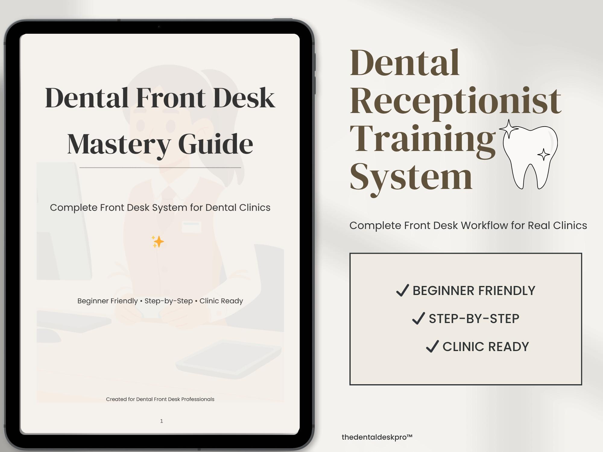 Dental Receptionist Training System | Front Desk Workflow, Scheduling, Insurance (PDF) - Etsy