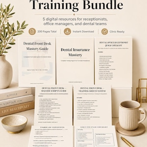 Dental Receptionist Training Bundle | Insurance, Scripts, Manual (Digital Download)