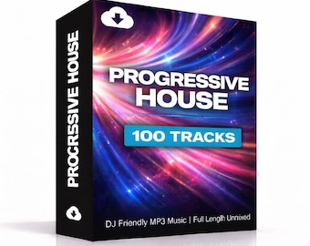 Progressive House DJ Tracks march 2026 – 100 Full Length MP3s (Digital Download)