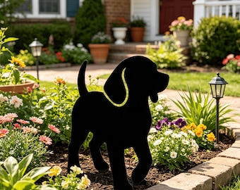 Estaca conmemorativa para mascotas Beagle, marcador de jardín para perros, letrero de homenaje para exteriores