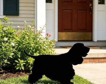 Cocker Spaniel Memorial Garden Stake, Personalized Pet Memorial Sign, Rusty Metal Stake, Custom Dog Loss Gift