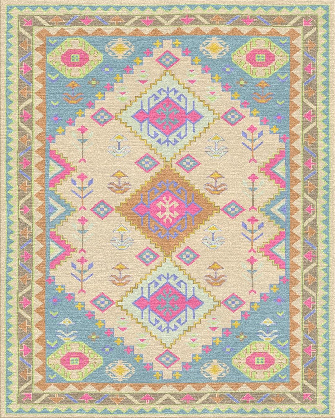 Persion Style Rug Image 8x10 Beige Persion Rug Vintage Carpet Classic Handmade Style Area Rug ...