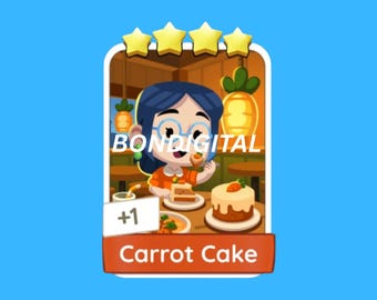 Carrot Cake Set 14 Monopoly_Go Sticker 4 Star Album [ fast sent ]