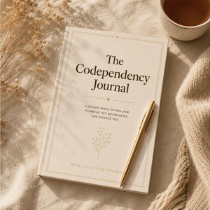 The Codependency Journal | Guided Boundaries Workbook | Self Worth Journal for Relationships | Digital Download PDF