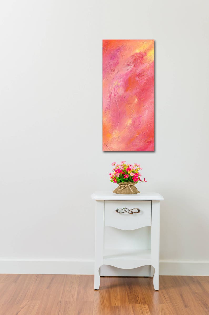 ORIGINAL ABSTRACT ACRYLIC Painting 11 3/4 x 25 1/4 x 1 | Etsy