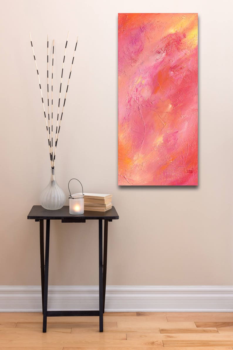 ORIGINAL ABSTRACT ACRYLIC Painting 11 3/4 x 25 1/4 x 1 | Etsy