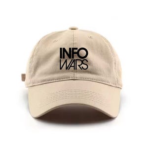 Info Wars Alex Jones Custom Logo Cotton Baseball Cap Unisex Adjustable Dad Hat