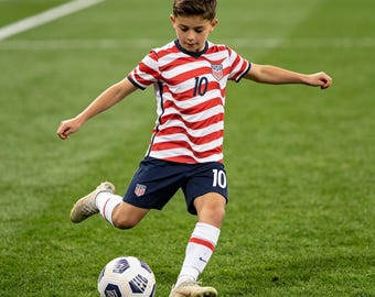 US Soccer Jersey 26 Home Kids/Mens Jersey Pulisic Jersey & Shorts