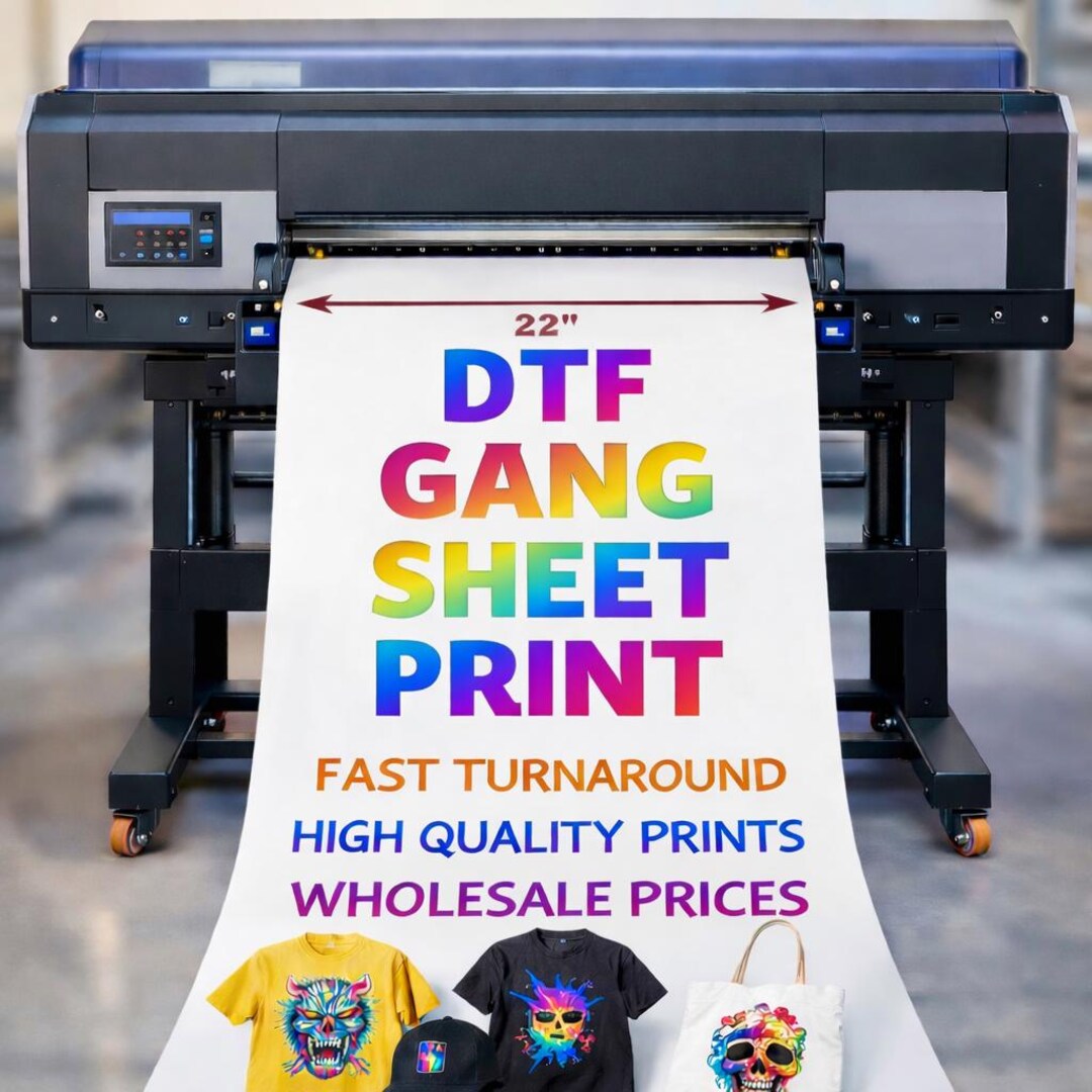 Custom Full Color DTF Gang Sheet Print, Ready to Press Transfers - Etsy
