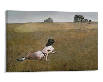 Andrew Wyeth - Christina's World - Impressão artística de alta qualidade (24x36) para decoração de parede.