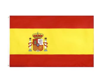 Bandera de España – Poliéster Seda Impresión a doble cara 90 x 150 cm