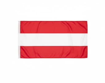 VIBENATION Austria Bandera de Austria, impresión a doble cara, poliéster 68D, 3 x 5 pies (90 x 150 cm), para interiores y exteriores con ojales de latón, para el hogar y el jardín.