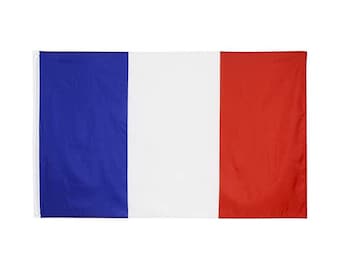 Bandera de Francia – Poliéster Seda Impresión a doble cara 90 x 150 cm