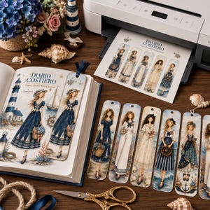 Diary Childas Coastal Writing Journal Printable | Luxury Nautical Journal Kit | 30+ Printable Pages | Digital PDF | Letter 8.5x11px image 7