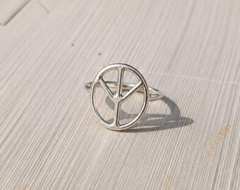 Anello geometrico in argento da donna, anello moderno di tendenza, fascia minimalista in argento,