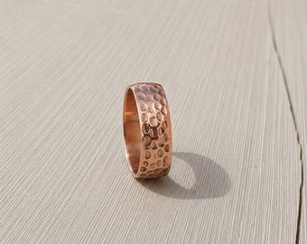Handmade Solid Copper Ring - Thumb Ring for Women & Men