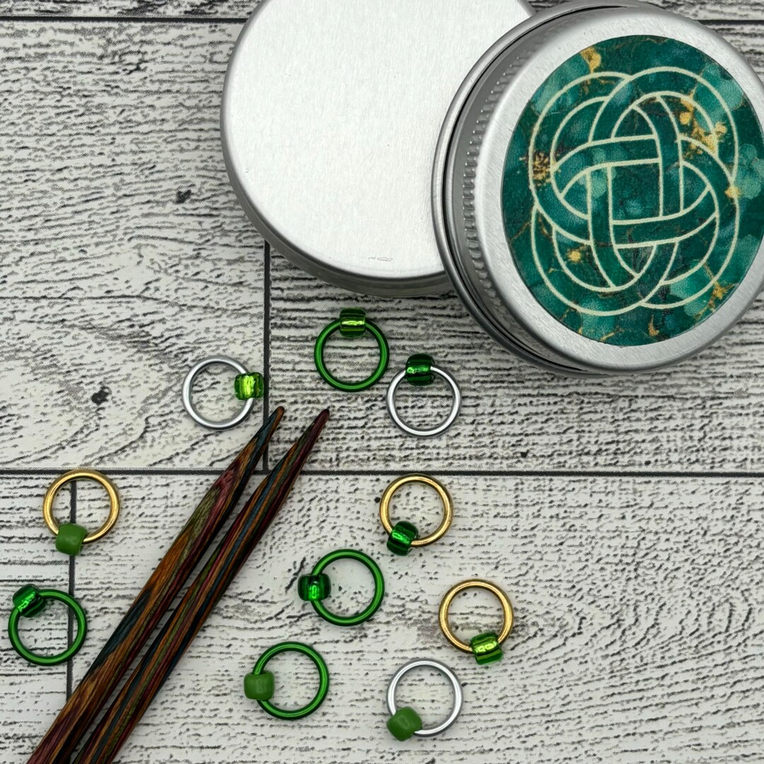 Celtic Ritual Markers Celtic Knot Snag Free Stitch Markers - Set of 10 - Etsy