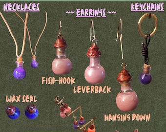 BIŻUTERIA MINI-POTION - kolczyki, breloczki i naszyjniki!