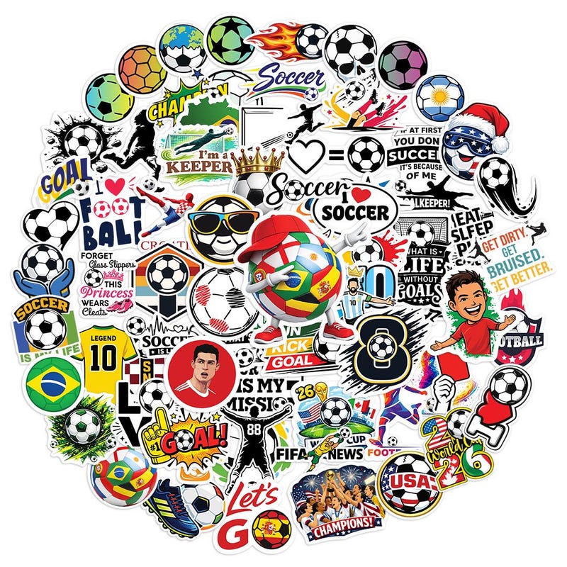 Football Stickers - Etsy