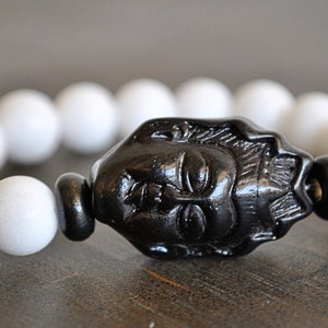 STRETCHY BLACK BUDDHA bracelet